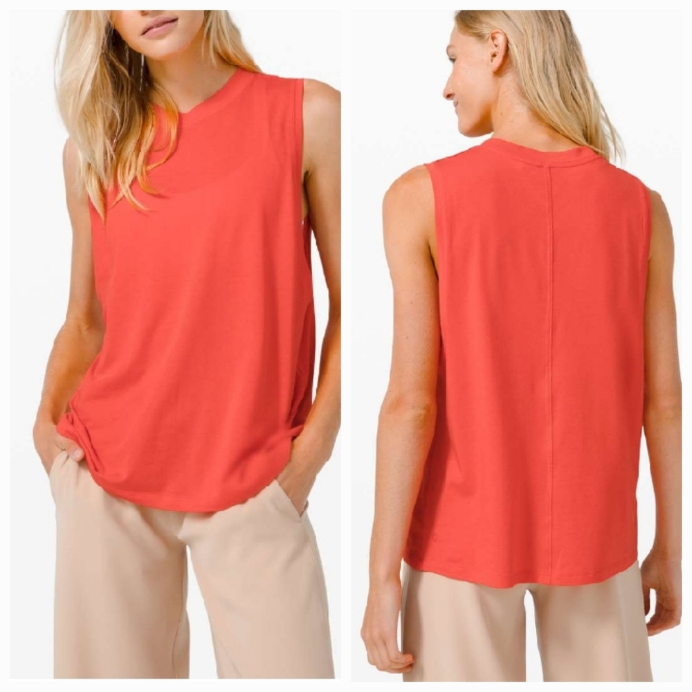 Lululemon All Yours Boyfriend Tank Carnation Size 8